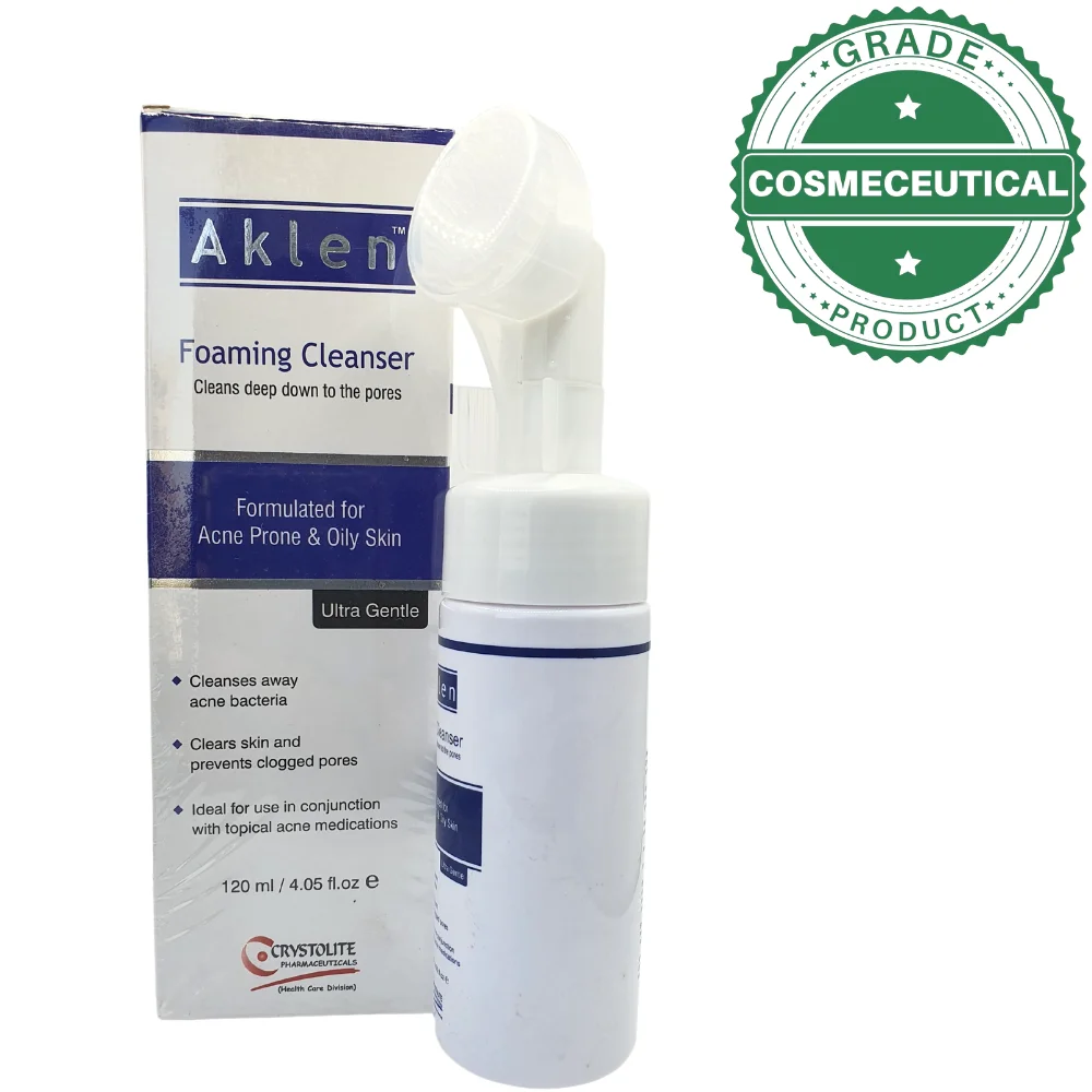 Aklen Foaming Cleanser Formulated For Acne Prone And Oily Skin 120ml