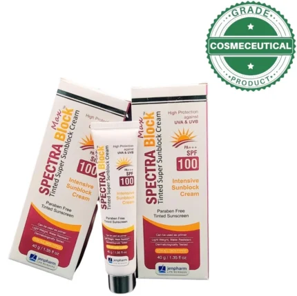 Spectra Block Max Tinted Super Sunblock Cream PA+++ SPF 100 Tinted Sunscreen 40g