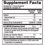 CLA+ Carnitine Nutritional Info