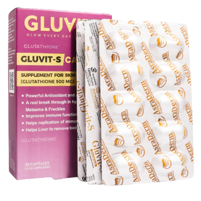 Gluvit-s Glutathione 500mg 30 Capsules