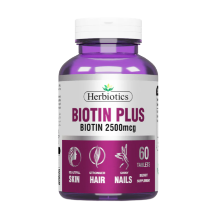 Herbiotics Biotin Plus 2500 mcg 60 Tablets