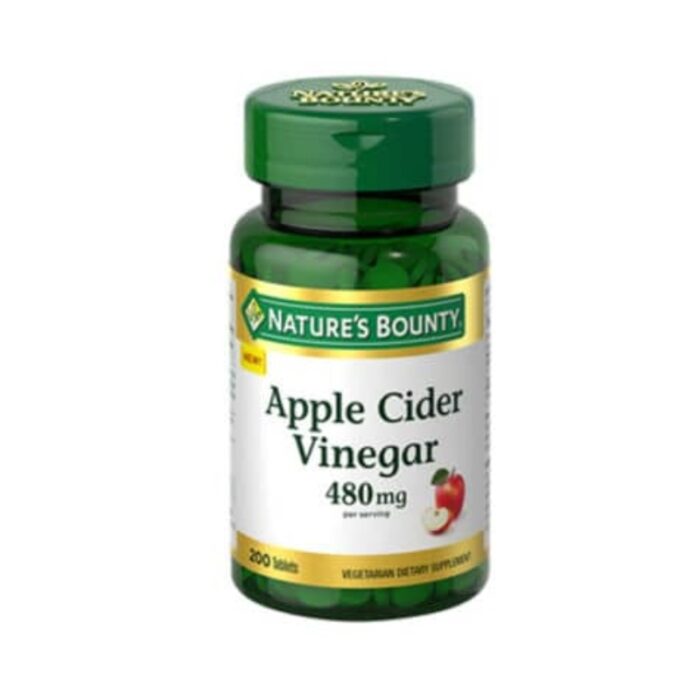 Nature's Bounty Apple Cider Vinegar 480mg, 200 Ct