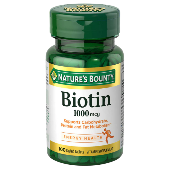 Nature's Bounty Biotin 1000mcg