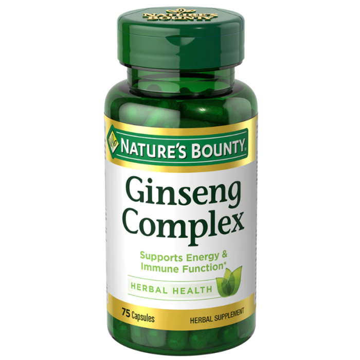 Nature's Bounty Ginseng Complex