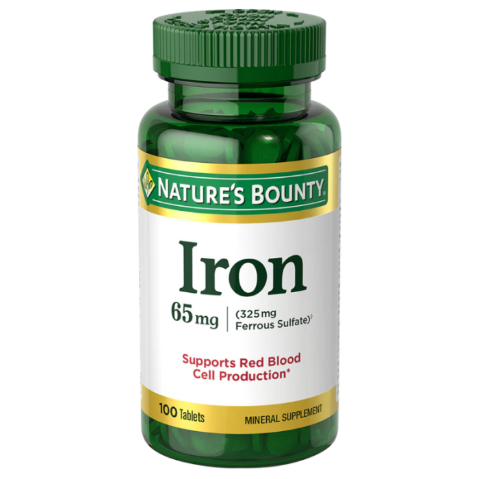 Nature's Bounty Iron 65mg