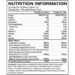 NitroTech Ripped Nutrition Information