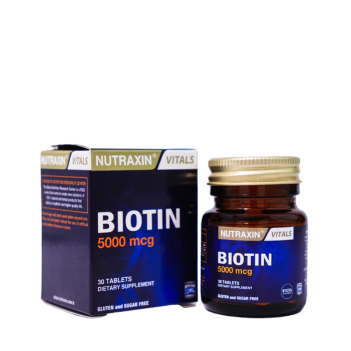 Nutraxin Biotin 5000mcg Tablets