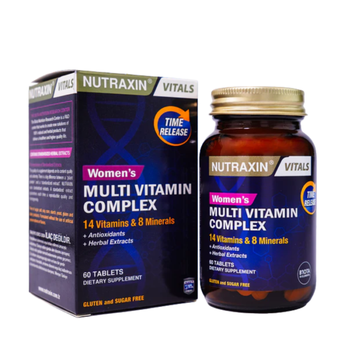 Nutraxin Multivitamin Complex Tablets For Women