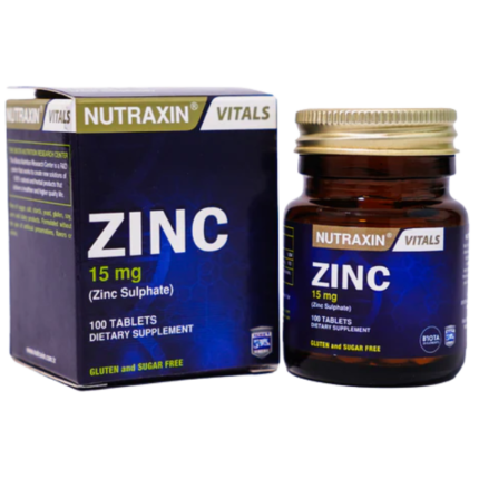 Nutraxin Zinc Sulphate Tablets 15 mg