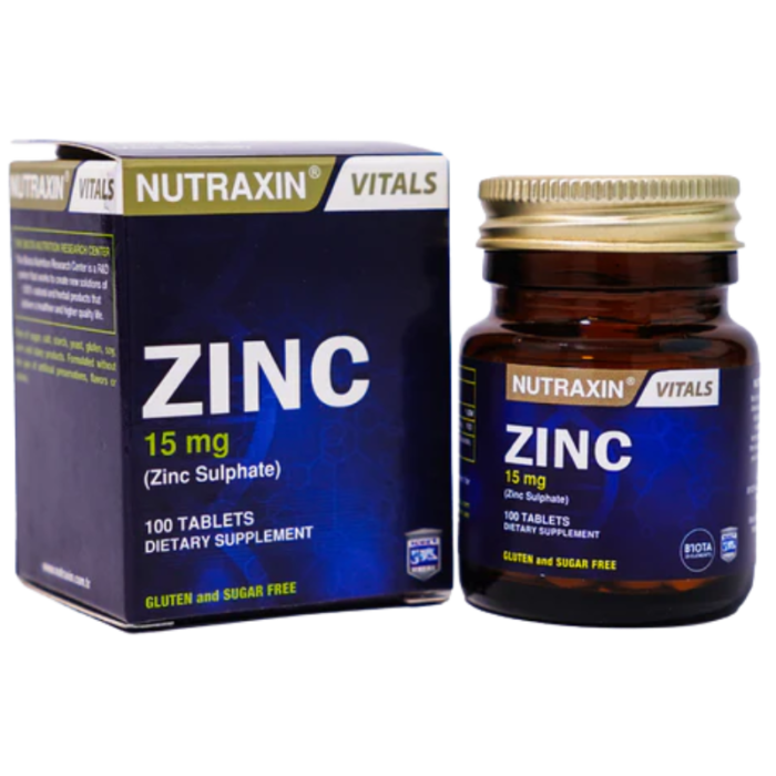 Nutraxin Zinc Sulphate Tablets 15 mg